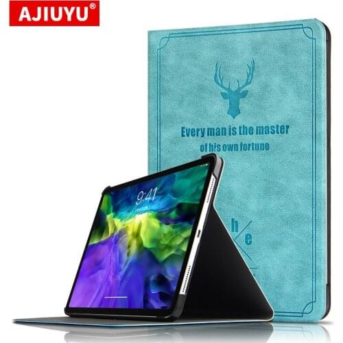 AJIUYU Case For iPad Pro 12.9 2020 Protective PU Leather Stand Cover For new iPad pro12.9 iPad 12.9" inch 2020 Protector case