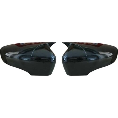 Roxform Batman Mirror Cover Piano Black Car Exterior Accessories Tuning For Renault Clio 4