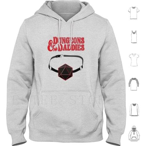 & Daddies Hoodie Long Sleeve And D20 Dice Dnd Master Fantasy Gaming Humor Roleplay Rpg Tabletop Vintage