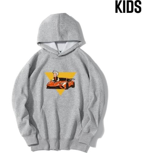 Childrens Hoodie Merch A4 Lamba New LOGO Autumn Winter Kids Thicked Fleece Hooded Sweatshirts Family Clothing Pullover Tops