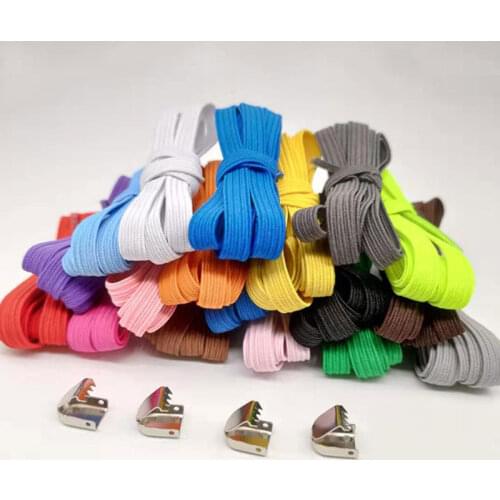 1 Pair Free Tie-free Shoelace Stretch Elastic Lazy Shoelaces Flat Shoe Laces Shoe Lace strings Sneakers Sport shoelace