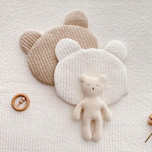 Hot Infant Anti Roll Toddler Pillow Bunny Shape Toddler Sleeping Positioner Cushion Flat Head Protect Newborn Baby Bedding