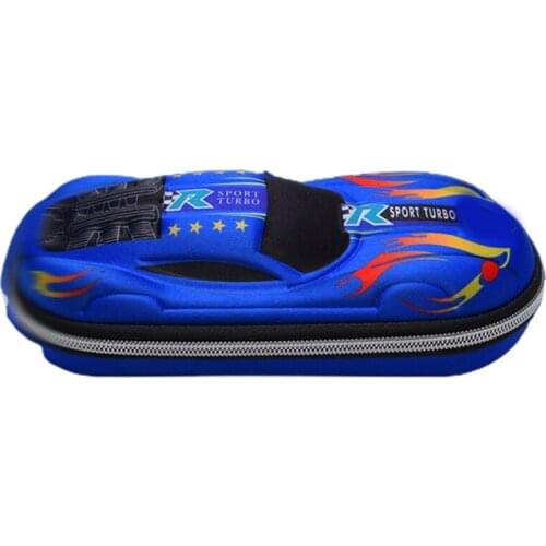 Exquisite Large Capacity PU Pencil Pouch Racing Car Pencil Bag Students Staionery Storage Bag for Kids Teenager