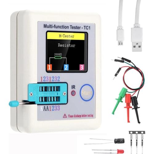 LCR-TC1 TFT 3.5inch LCD Color Display Graphic PNP NPN Transistor Tester Multimeter Diode Triode Capacitance Meter Resistor test