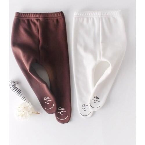 Winter Baby Girls Kids Velvet Princess Cartoon Leggings Infants Pants 2019 Warm Trousers Children Pant Socking Legging S10246