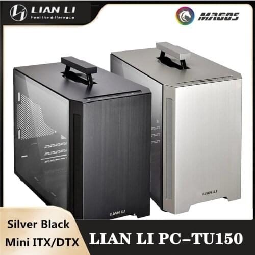 Lian li PC-TU150 Computer Mini ITX/DTX Case PC,3PCI Slots,Portable+Side Transparent
