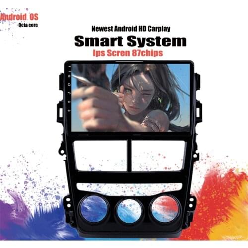 9'' Auto GPS Stereo Car Radio For Toyota Vios Yaris 2018 2019 2020 1280*720 Multimedia Player Android 10.0 Tape Recorder
