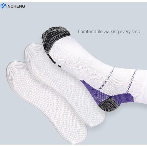 Soft Silicone Insoles for Shoes Men Women Summer Foot Massage Gel Insoles for Feet Fascitis Plantar Care Shoe Sole Inserts