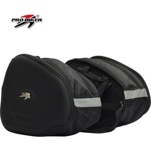 One Pair PRO-BIKER Motorcycle Waterproof saddlebags Riding Travel Saddle Bag Moto Racing Tail Bags moto Multifunction helmet bag
