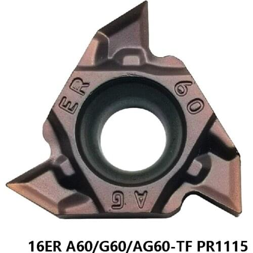 Original Carbide Inserts 16ER A60 AG60 G60 16ERA60 16ERAG60 16ERG60 TF PR1115 Threading Turning Tools Lathe Cutter CNC