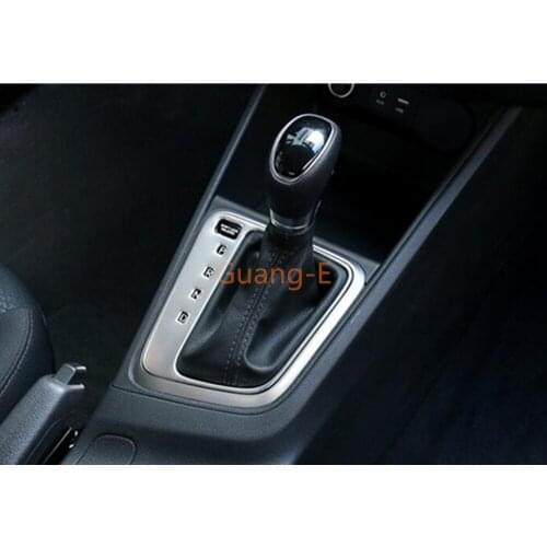 Stainless steel middle front Shift Stall Paddles cup lamp frame trim moulding for Hyundai Solaris Accent 2017 2018 2019 2020