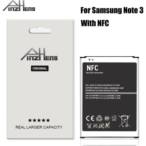 PINZHENG B800BE Battery For Samsung Galaxy Note 3 Battery N900 N9006 N9005 N9000 N900A N900T N900P Battery With NFC