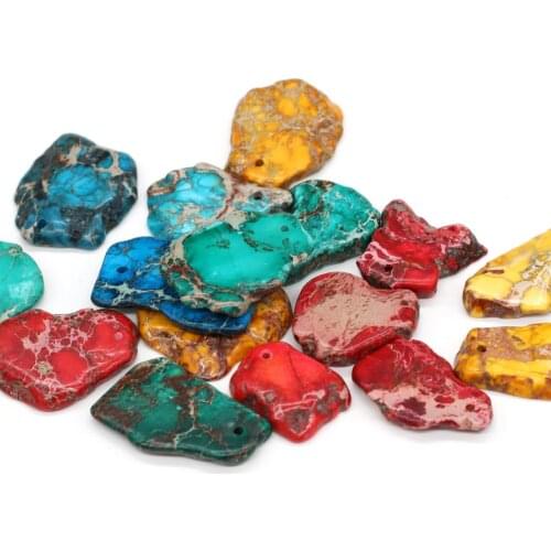 Natural Emperor Stone Pendants Irregular Charms Pendant for Women Jewelry Making DIY Necklace Earring Accessories Size 18-40mm