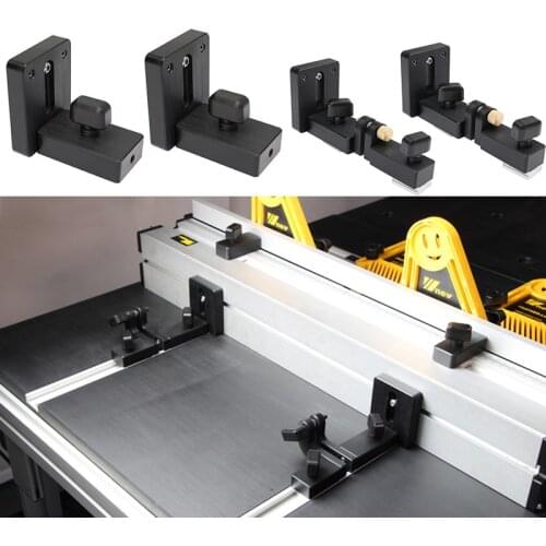 Woodworking Profile Fence and T Track Slot Sliding Brackets Miter Gauge Fence Connector for Woodworking Router/saw Table Benches