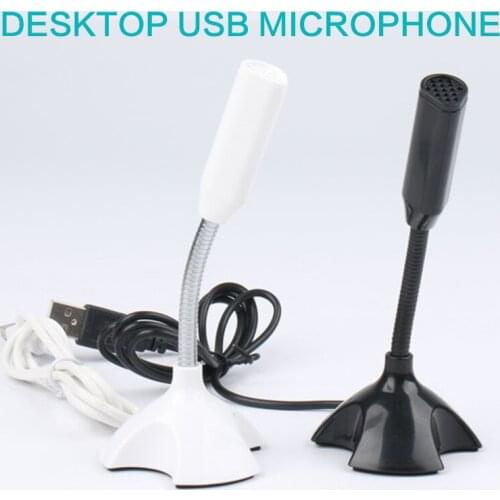 New Adjustable USB Laptop Microphone Mini Studio Speech Microphone Stand Mic With Holder For Laptop Desktop PC High Quality