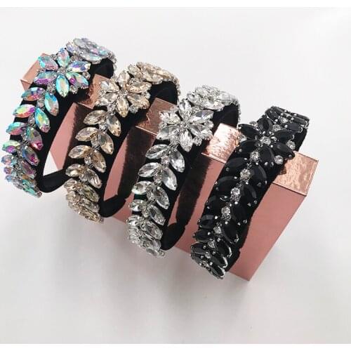 Luxury Crystal Rhinestone Headband Bling Headband for Fashion Women Hair Accessories