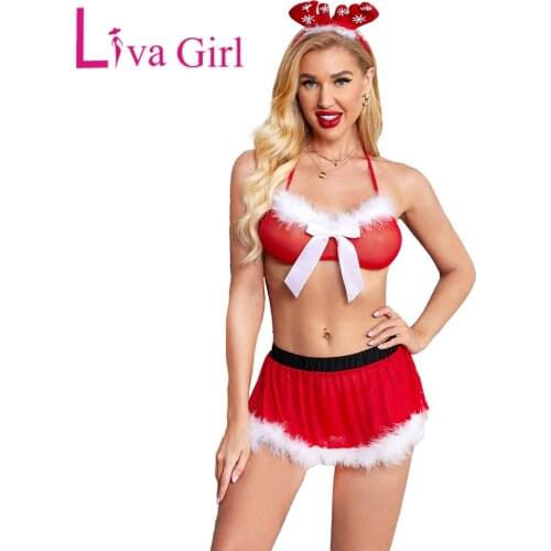 Christmas Costumes Luxe Fur Trim Red Romper Winter Women Velvet Long Sleeve Bodysuit Turtleneck Hollow Out Sexy Bodycon Jumpsuit