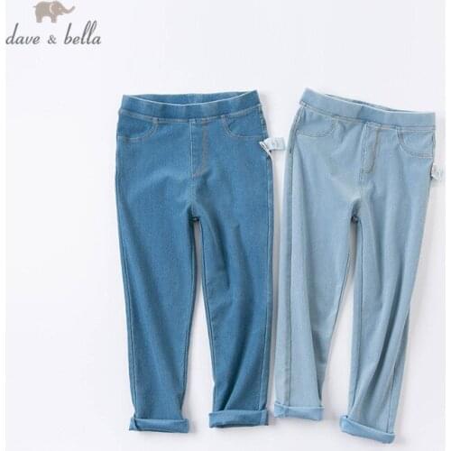 DB5155-K dave bella autumn 5Y-13Y kids unisex fashion solid pants children girls boys boutique casual full-length pants