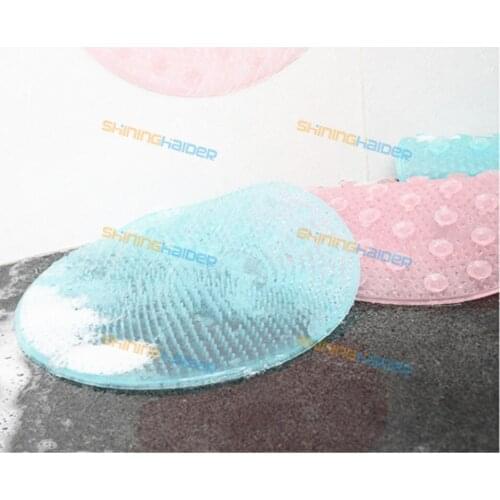 Silicone lazy wash foot bath artifact back massage cushion sole to the dead skin wash brush bathroom suction cup mat