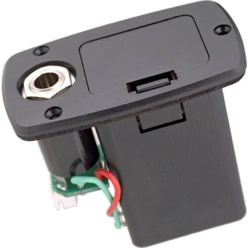 ABS 9V Guitar Pickup Battery Case Box for Electric Acoustic Guitar Bass Storage Cover Replacement