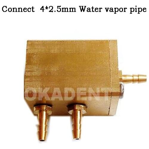 Dental chair single air control water valve square Hexagon water control valve 3/4/5 connectors links 4*2.5mm water vapor pipe