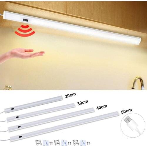 LED Cabinet Light Lamp With Hand Sweep Sensor Switch Desk Light Color Changeable For Closet Kitchen Bathroom Lighting