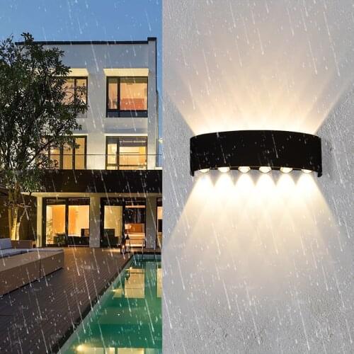 Outdoor Wall Lamp 85V-265V IP65 Waterproof Outdoor Lamp 2W / 4W / 6W / 8W / 10W / 12W Outdoor LED Lighting