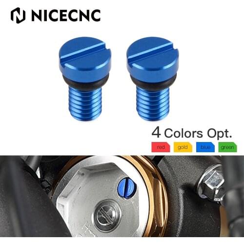 NICECNC Air Valve Cap Screw Bolt For Yamaha YZ 65 80 85 125 250F 400 450F 125X 250X 250FX 450FX YZF WRF 250 450 YZ250F YZ450F