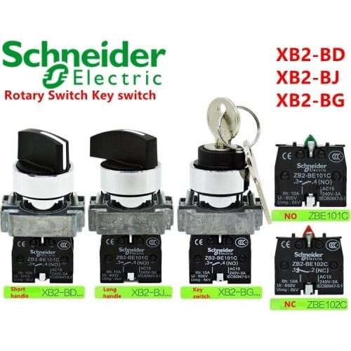Schneider Rotary Switch Key switch XB2-BD XB2-BJ XB2-BG new original