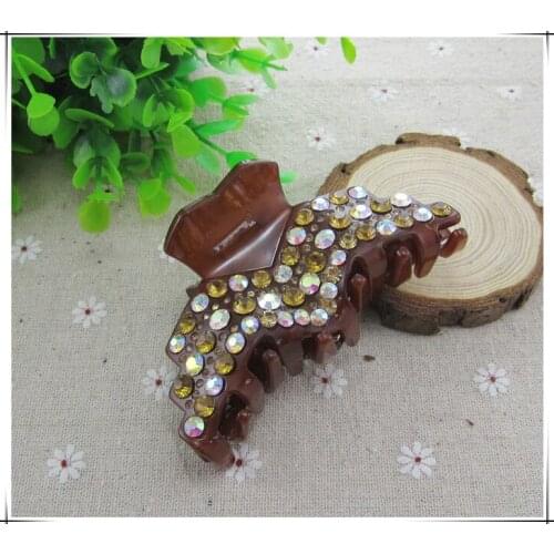 Top Quality Jewelry Rhinestone Hair Claw Big Gripper Ponytail Clip Hairpin Fashion Hair Accessory