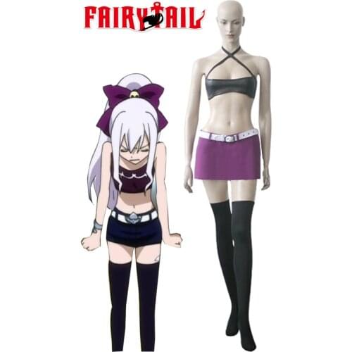S-3XL Anime Fairy Tail Cosplay Young Mirajane Strauss Halloween Party Woman Cosplay Costume Tops+skirts+belts+socks