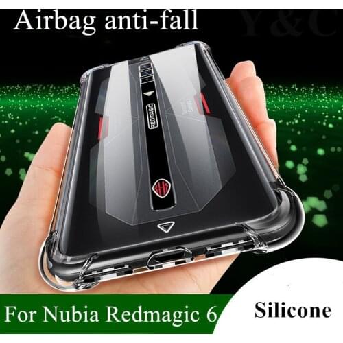 2021 For nubia redmagic 6 case silicone Airbag anti-fall Full protection case for red magic 6 pro cover fundas coque
