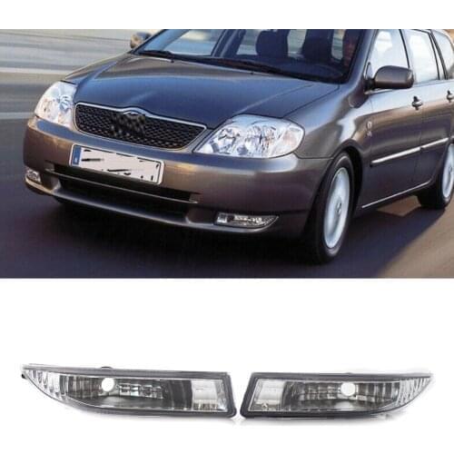 2x Car Front Bumper Fog Lights DRL Driving Lamps 8121112150 For Toyota Corolla Kombi Limo E12 2001 2002 2003 2004 US Model only