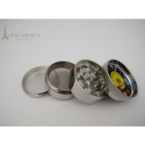 5.2 Cm 4PC HERB / SPICE / GRASS / WEED Tobacco Herb Grinder Assorted Designs Smoking Accessories GR097