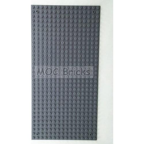4pcs/lot MOC Bricks Dark Gray Baseplate for 32x16 Dots Small Particles DIY Enlighten building blocks Toys For children gifts