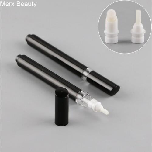 50PCS 2.5ML Black Empty Click Pen Plastic Cosmetic Click Pen Press Pen for Lipgloss and Concealer,Portable Cosmetic Container