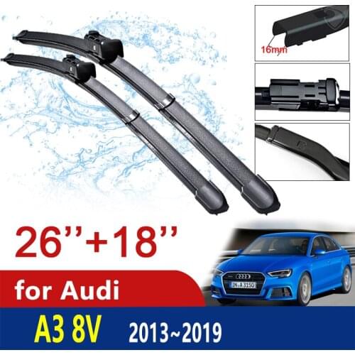 Car Wiper Blades for Audi A3 8V 2013 2014 2015 2016 2017 2018 2019 S3 RS3 Sline Windscreen Windshield Wipers Brushes Car Goods