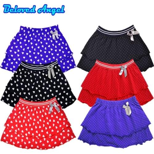 Summer Baby Girls Skirt 100% Cotton Princess Bow Pleated Autumn Winter Spring School Mini Children Kids Girl Tutu Skirts 1-16yrs