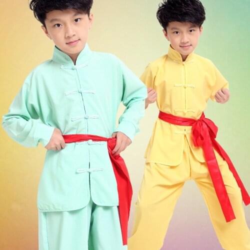 Children Martial Art Suit for Boy Chinese Kongfu Clothing Performance Wear Stage Uniform Clothes for Kids