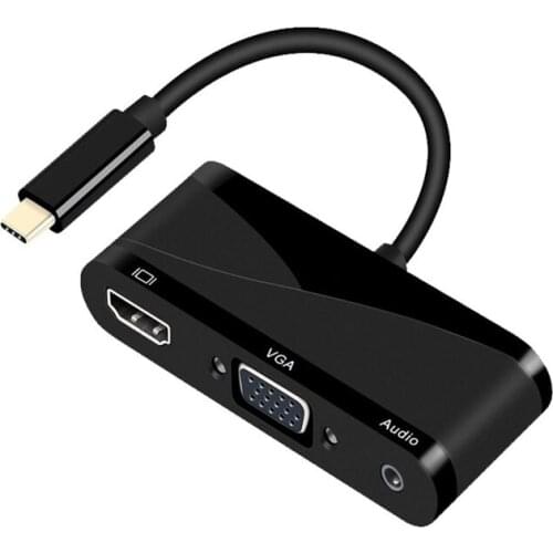 Hot selling HDMI4K*2K+VGA+USB2.0 Adapter 4K Usb3.0 Type C Convertor Adapter For New Macbook