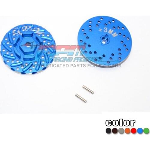 GPM ALUMINIUM FRONT/REAR WHEEL HEX CLAW +3MM WITH BRAKE DISK For AXIAL SCX10 II 90047 RC Upgrade