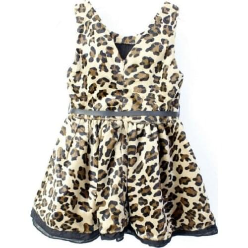 Hooyi Leopard Girls Dress Princess dresses Kids party dress Children Clothing Sundresses Costumes girls clothes vestidos