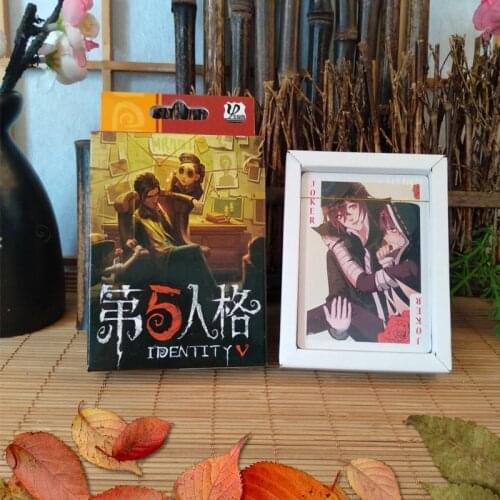 54 Pcs Identity V Poker Cards Paper Collection Playing Card Cosplay Board Game Toy Gift