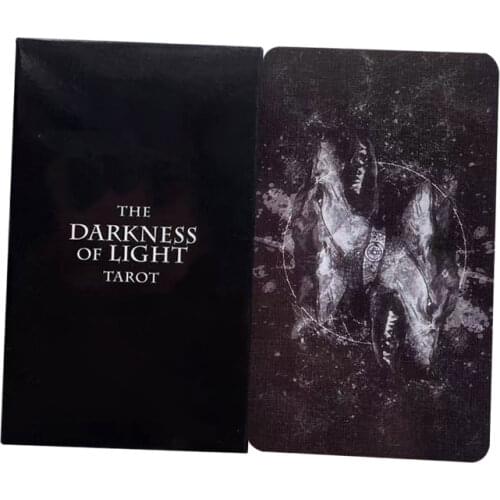 The Darkness Of Light Tarot Cards Full English For Guidance Divination Fate Tarot Deck Board Games