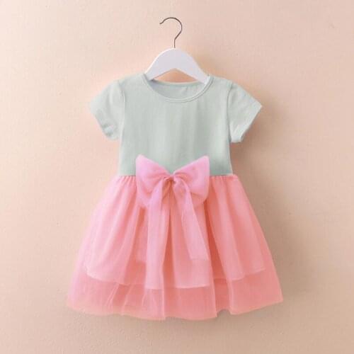 Princess Girls Summer Dress Girl 2019 Kids Party Dresses For Girls Children T Shirt Baby Toddler Clothes Bow Vestidos Costume