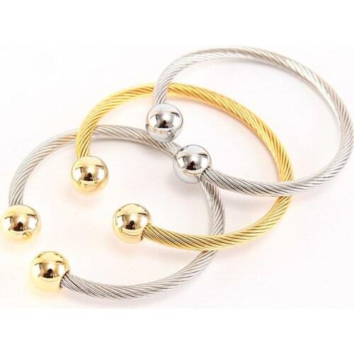 Fashion Women Bracelets & Bangles Colour Gold Stainless Steel Bracelet Fashion Fine Jewelry Pulseras