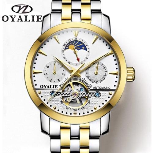 Mens WristWatch Mechanical Sport Automatic Top Brand Luxury High Qaulity Stainless Steel with Date Feture relogios masculinos