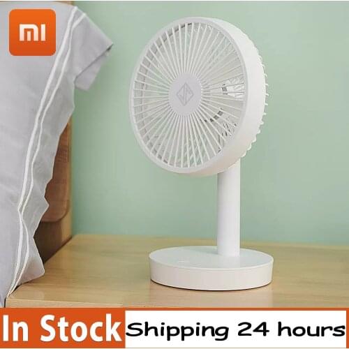XIAOMI JIPIN Desktop Fan 4000mAh Battery Capacity USB Charging Low Noise Rechargeable 4Mode Wind Speed Air Cooler Rechargeable
