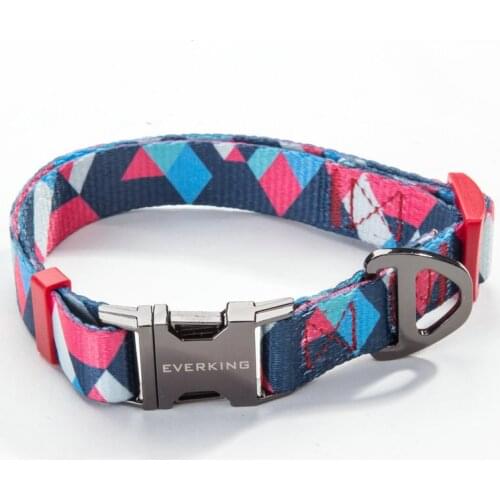 Dog Nylon Collar for Small Medium Large Dogs Cats Colorful Smooth Pet Collars with Metal Button Accessories Puppy Supplies