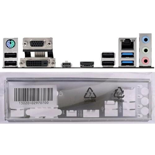 New I/O shield back plate of motherboard for PRIME B250-PLUS just shield backplate Free shipping